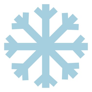 Mavi kar tanesi, illüstrasyon, beyaz arkaplandaki vektör.