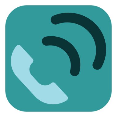 Telefonda konuşma, illüstrasyon, beyaz arka planda vektör..