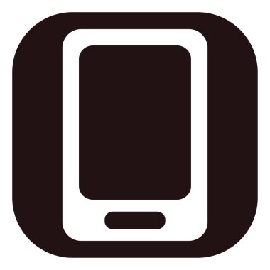 İnternet telefonu, illüstrasyon, beyaz arkaplan üzerindeki vektör.