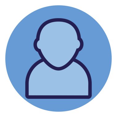 Web avatarı, illüstrasyon, beyaz arkaplan üzerindeki vektör.