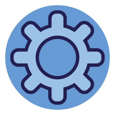 Beyaz arkaplandaki bilgisayar ayarları, illüstrasyon, vektör.