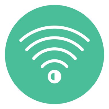 Mükemmel internet bağlantısı, illüstrasyon, beyaz arkaplan üzerindeki vektör.