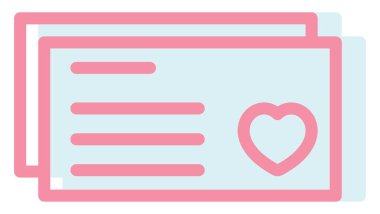 Düğün davetiyesi, illüstrasyon, beyaz arkaplandaki vektör.