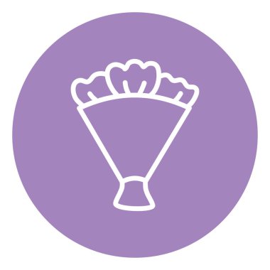 Gelin çiçekleri, illüstrasyon, beyaz arkaplandaki vektör.