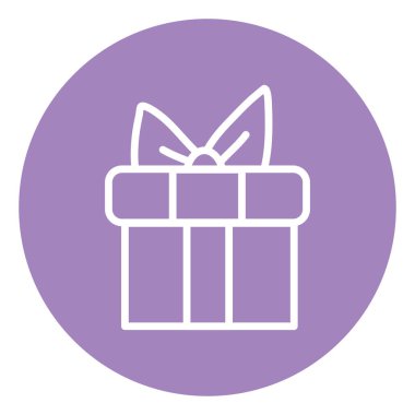 Düğün hediyesi, illüstrasyon, beyaz arka planda vektör..