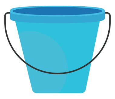 Mavi kova, illüstrasyon, beyaz arkaplanda vektör