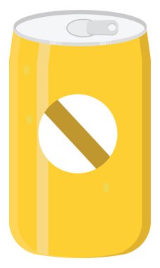 Sarı kutu, illüstrasyon, beyaz arkaplan üzerindeki vektör.