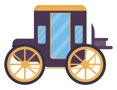 Mor taşıma, illüstrasyon, beyaz arkaplandaki vektör.