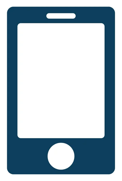 青い電話 イラスト 白い背景のベクトル — ストックベクタ