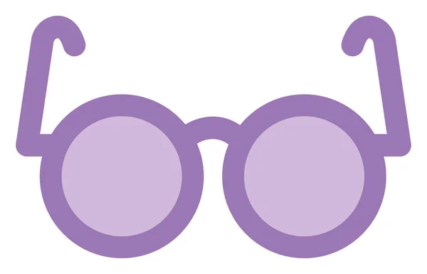 Fialové Brýle Ilustrace Vektor Bílém Pozadí — Stockový vektor