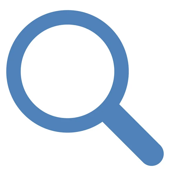 Blaue Lupe Illustration Vektor Auf Weißem Hintergrund — Stockvektor