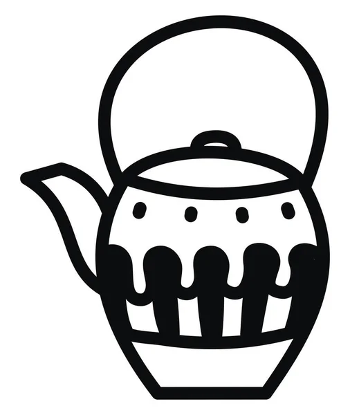Електричний Чайник Ілюстрація Вектор Білому Тлі — стоковий вектор