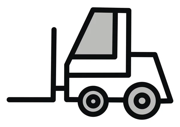 Package Transport Truck Illustration Vector White Background — Stock Vector