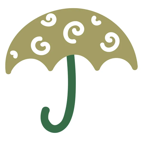 Зонтик Отдыха Иллюстрация Вектор Белом Фоне — стоковый вектор
