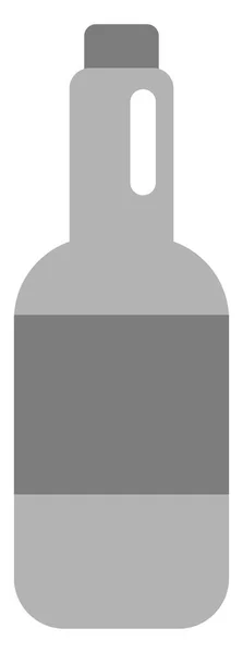 Wijn Fles Illustratie Vector Een Witte Achtergrond — Stockvector