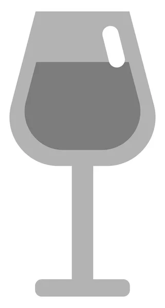 Witte Wijn Glas Illustratie Vector Een Witte Achtergrond — Stockvector