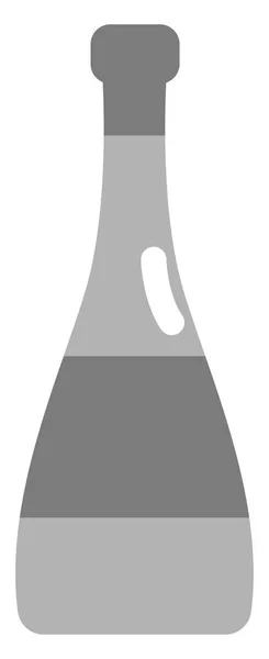 Bottiglia Vino Pregiato Illustrazione Vettore Sfondo Bianco — Vettoriale Stock