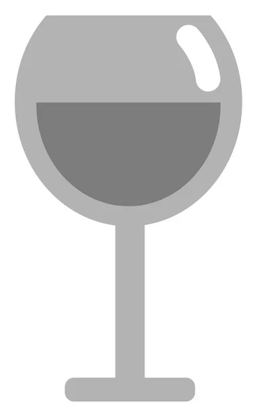 Rode Wijn Glas Illustratie Vector Een Witte Achtergrond — Stockvector