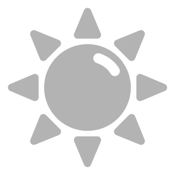Hot Sun Illustration Vector White Background — Stock Vector