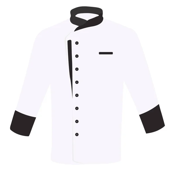 Chef Coat Illustration Vector White Background — Stock Vector
