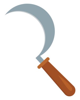 Beyaz arkaplandaki çiftçilik aracı, illüstrasyon, vektör.