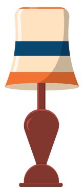 Salon lambası, illüstrasyon, beyaz arkaplan üzerindeki vektör.