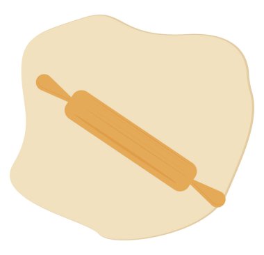 Yuvarlanan iğne, illüstrasyon, beyaz arkaplan üzerindeki vektör.