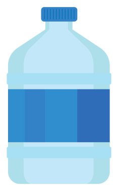 Su kabı, illüstrasyon, beyaz arkaplan üzerindeki vektör.