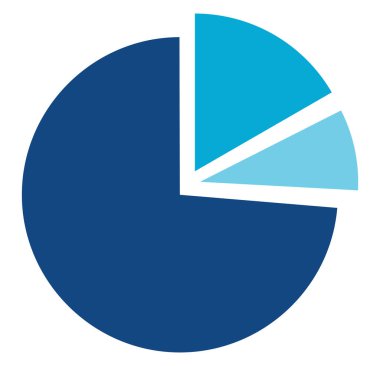 Beyaz zemin üzerinde analitik çember, illüstrasyon, vektör.