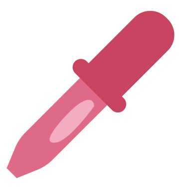 Beyaz arka planda sanat damlası, illüstrasyon, vektör.