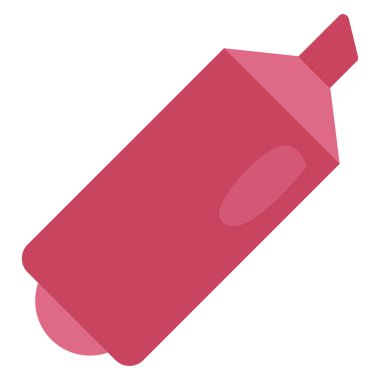 Beyaz arkaplanda kırmızı yağ işareti, illüstrasyon, vektör.