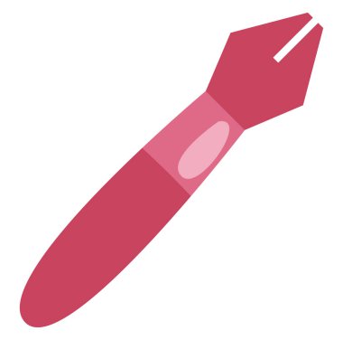 Beyaz arkaplanda sanat kalemi, illüstrasyon, vektör.