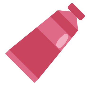 Beyaz zemin üzerinde boya, illüstrasyon, vektör olan tüp..