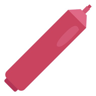 Beyaz arka planda sanat jeli kalem, illüstrasyon, vektör.