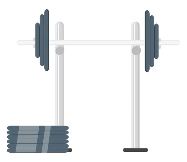 Turnhalle Gewicht Illustration Vektor Auf Weißem Hintergrund — Stockvektor