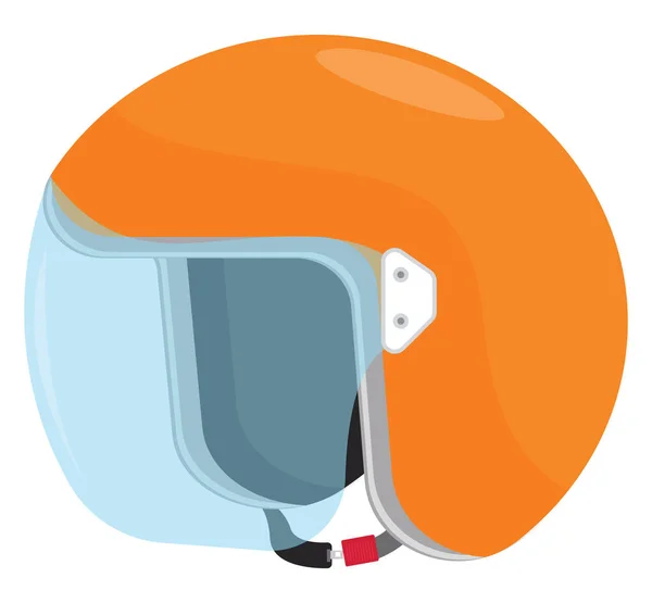 Orangener Helm Illustration Vektor Auf Weißem Hintergrund — Stockvektor
