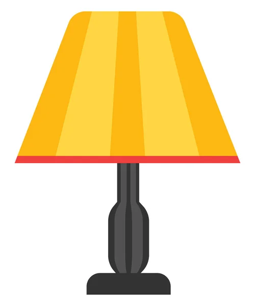 Lampe Jaune Illustration Vecteur Sur Fond Blanc — Image vectorielle