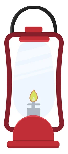 Red Lantern Illustration Vector White Background — Stock Vector