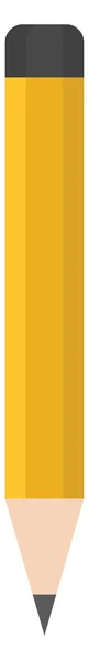 黄色の鉛筆 イラスト 白い背景のベクトル — ストックベクタ