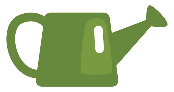 Зелена Поливна Банка Ілюстрація Вектор Білому Тлі — стоковий вектор