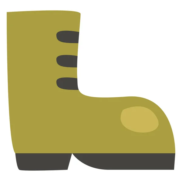 Botas Del Ejército Ilustración Vector Sobre Fondo Blanco — Vector de stock