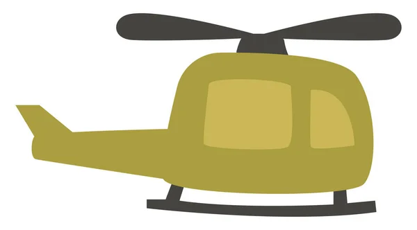 Grüner Hubschrauber Illustration Vektor Auf Weißem Hintergrund — Stockvektor