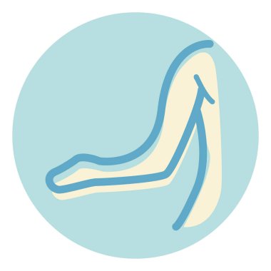 Beyaz arka planda insan kolu, illüstrasyon, vektör..