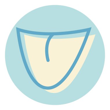 Beyaz arka planda insan dili, illüstrasyon, vektör..