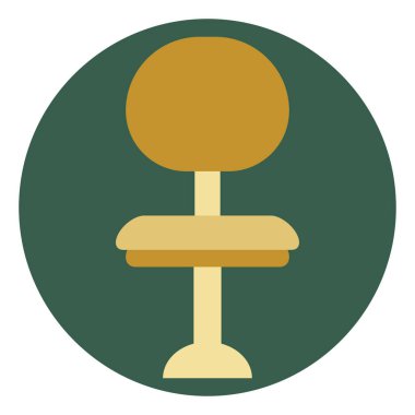 Bekleme koltuğu, illüstrasyon, vektör, beyaz arka plan.