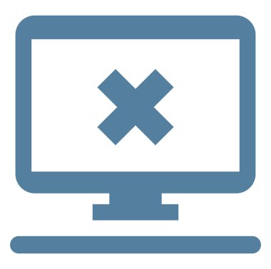 Beyaz arkaplan üzerindeki çevrimiçi dağıtımı, illüstrasyonu, vektörü iptal et.