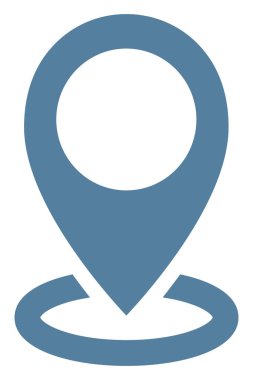 Teslimat yeri, illüstrasyon, vektör, beyaz arkaplan üzerinde.