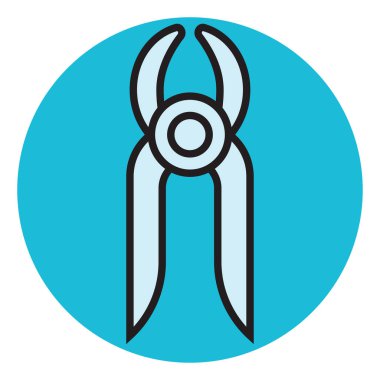 Beyaz arkaplanda diş aracı, illüstrasyon, vektör.