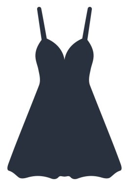 Beyaz arka planda güneş elbisesi, illüstrasyon, vektör..