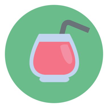 Beyaz arka planda pembe kuyruk, illüstrasyon, vektör..